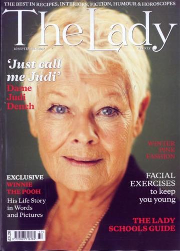 UK LADY Magazine September 2017 Judi Dench UK Cover Interview