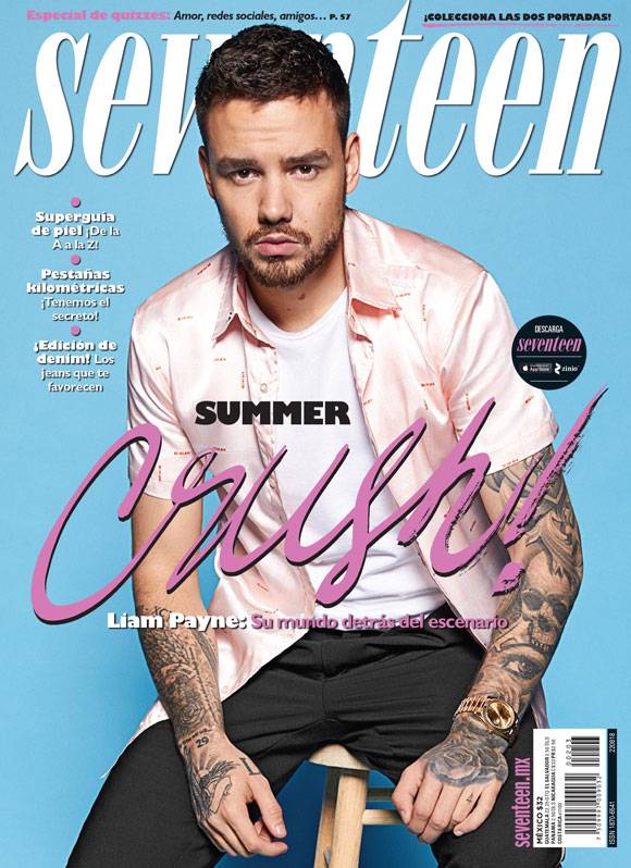 NEW August 2018 LIAM PAYNE SEVENTEEN MEXICAN MEXICO MAGAZINE IN SPANISH COVER 1