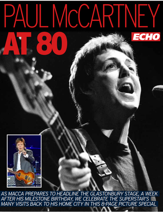 Liverpool Echo Newspaper 25th June 2022 Sir Paul McCartney at 80 Special