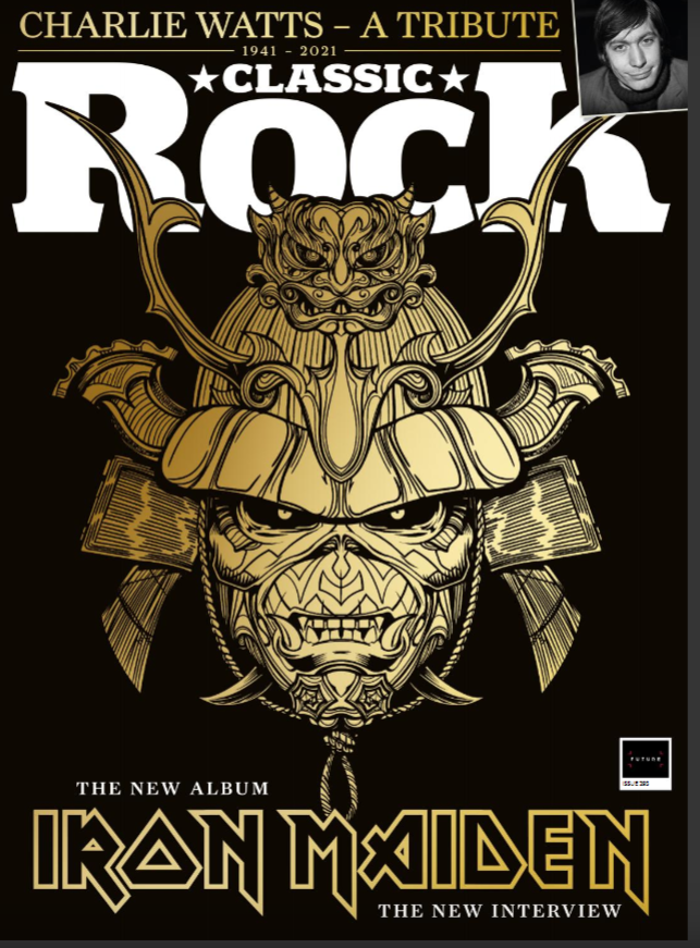 Classic Rock Issue 293 Iron Maiden - The New Album - Charlie Watts + Laptop Sticker