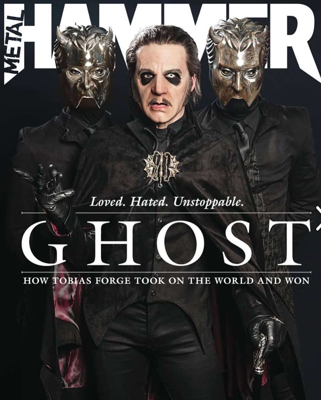 UK Metal Hammer Magazine #320 April 2019 - Ghost - Tobias Forge Cover #1