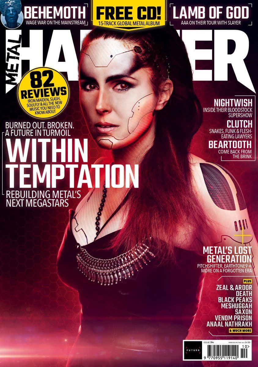 UK Metal Hammer OCTOBER 2018: WITHIN TEMPTATION COVER STORY EXCLUSIVE