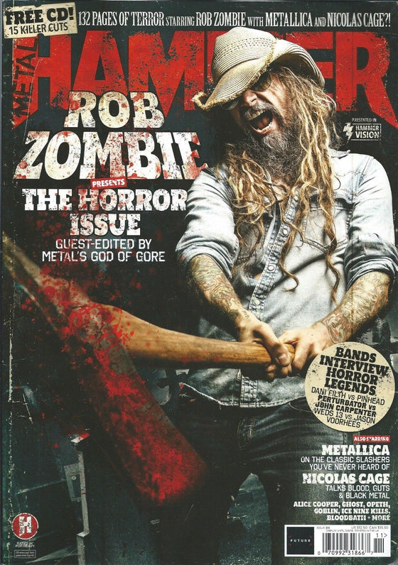 UK METAL HAMMER magazine November 2018 Rob Zombie Guest Edits - Metallica Ghost