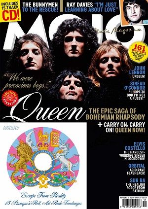Mojo Magazine 324 November 2020 Queen Freddie Mercury Adam Lambert & Free CD