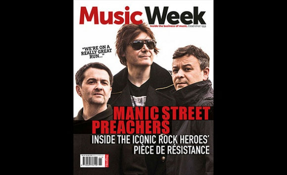 UK MUSIC WEEK Magazine March 2018 MANIC STREET PREACHERS COVER STORY INTERVIEW