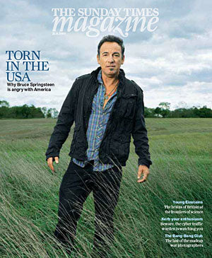 Sunday Times Magazine 2010 Bruce Springsteen Cover