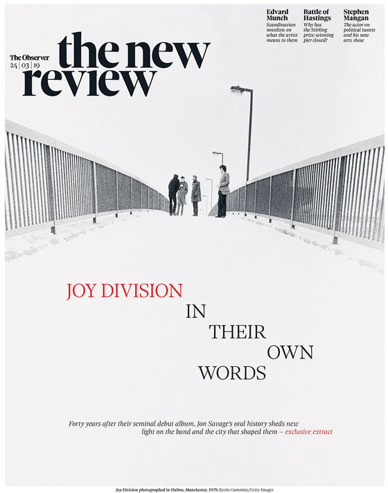 UK Observer New Review 24th March 2019: Joy Division Ian Curtis Cover Story
