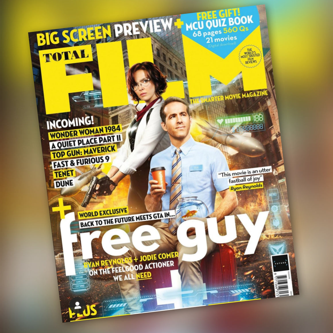 Total Film Magazine May 2020: FREE GUY RYAN REYNOLDS JODIE COMER COVER FEATURE