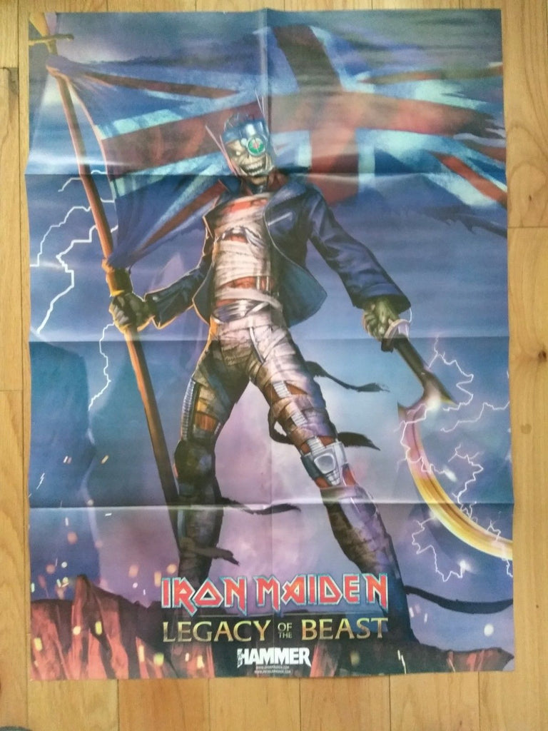 UK Metal Hammer SUMMER 2018: IRON MAIDEN LEGACY OF THE BEAST TOUR EDITION & Postcards & Poster