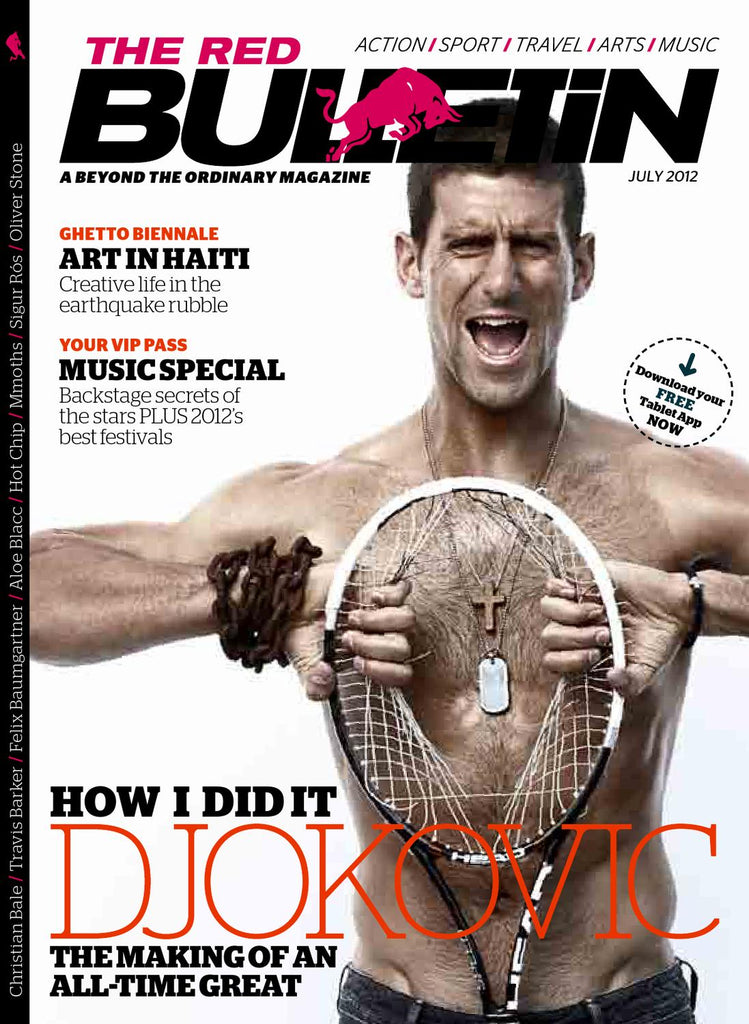 RED BULLETIN Magazine JULY 2012 NOVAK DJOKOVIC COVER