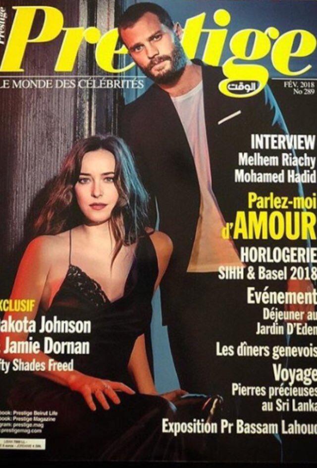 PRESTIGE Magazine 2018 Jamie Dornan & Dakota Johnson Cover