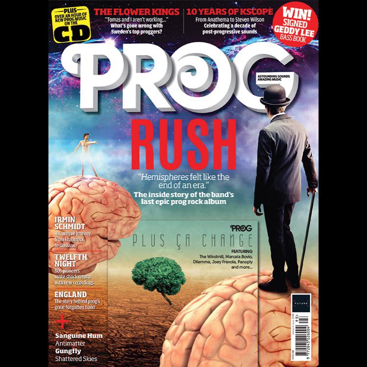 UK Prog Magazine #93 Rush - 40th anniversary of Hemispheres with Geddy Lee