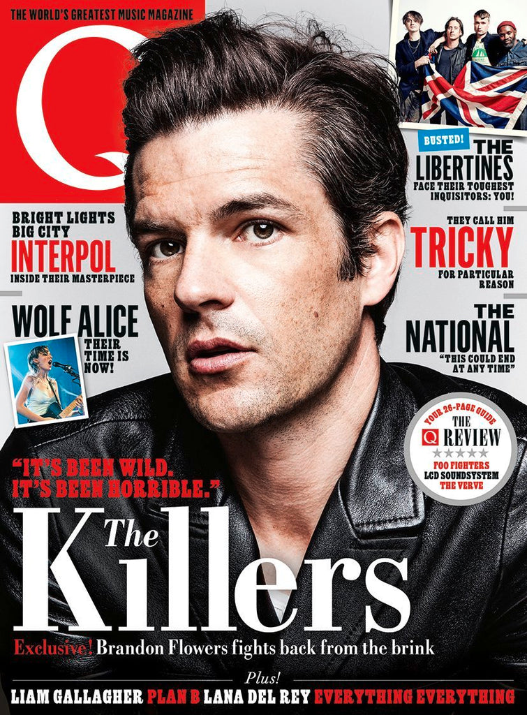 Brandon Flowers of the Killers on the cover of Q Magazine