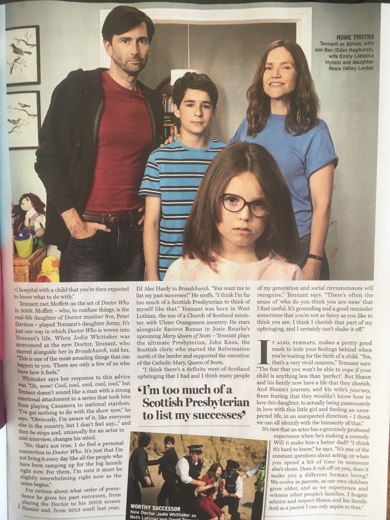 UK RADIO TIMES magazine 13 October 2018: Jenna Coleman David Tennant Ben Miller