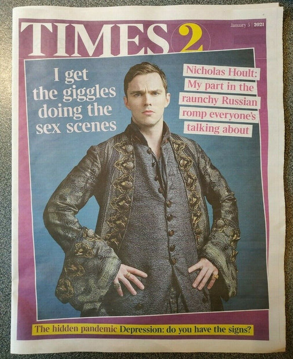 UK Times T2 January 2021: NICHOLAS HOULT COVER & FEATURE