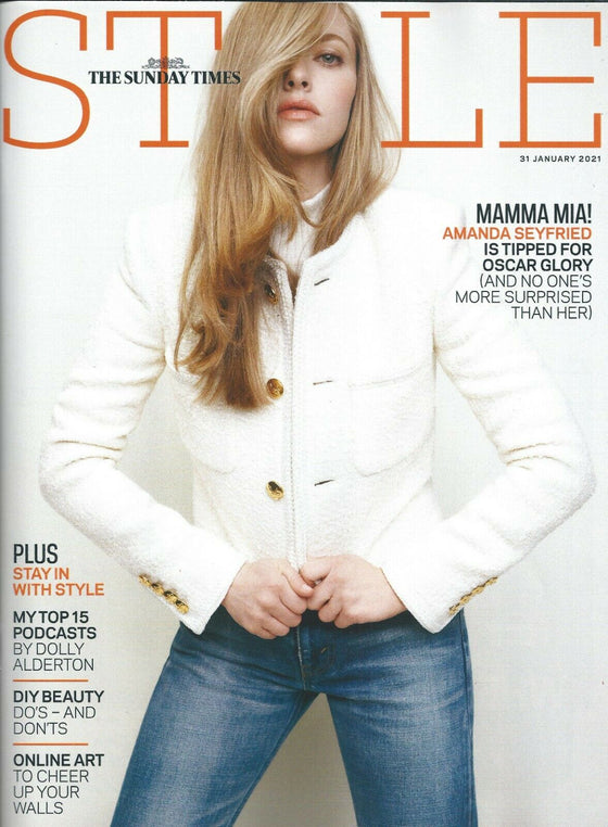 UK STYLE Magazine January 2021: AMANDA SEYFRIED COVER FEATURE LYDIA WEST