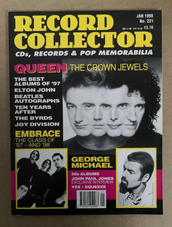 Record Collector Magazine - #221 - QUEEN - GEORGE MICHAEL - JAN 1998