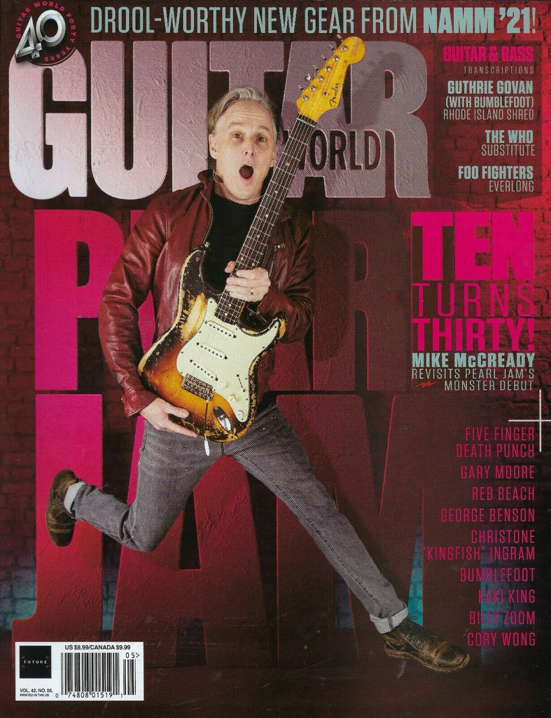 Guitar World May 2021 Mike McCready revisits Pearl Jam Monster Debut