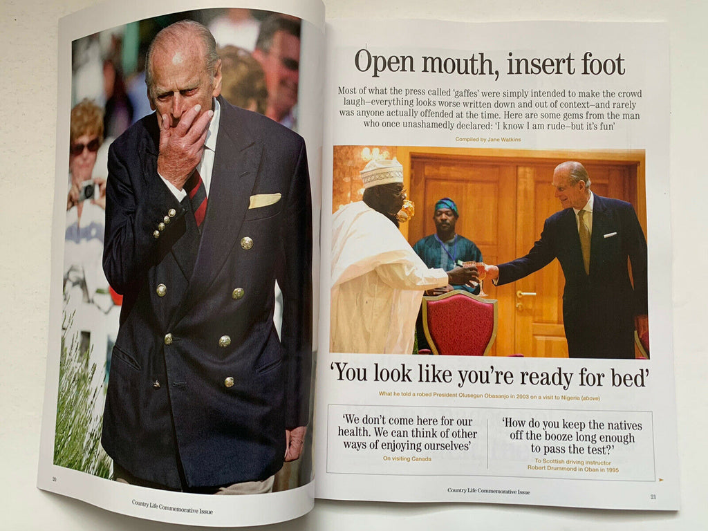PRINCE PHILIP ROYAL FAMILY UK COUNTRY LIFE TRIBUTE / SOUVENIR MAGAZINE 2021 NEW