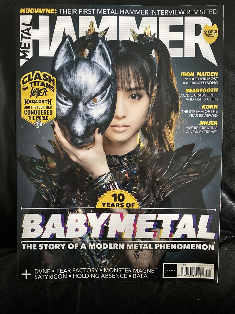 Metal Hammer Magazine July 2021 #349 10 Years of Babymetal #2 (Slight Fold Mark)
