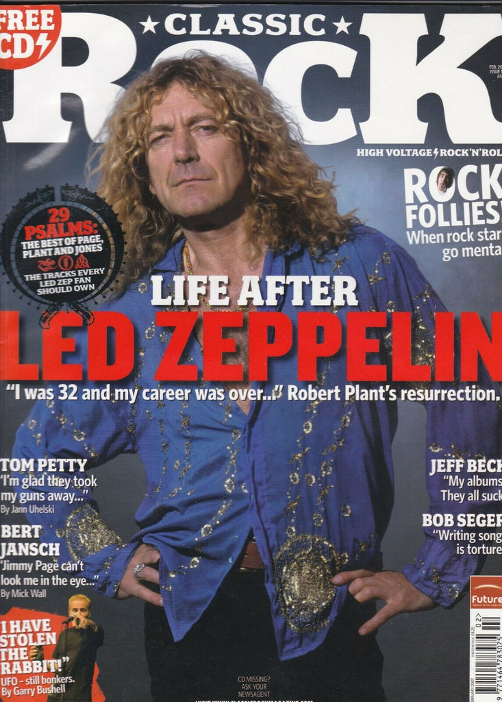 Classic Rock Magazine Feb 2007 issue 102 Robert Plant Tom Petty Jeff Beck Bob Seger
