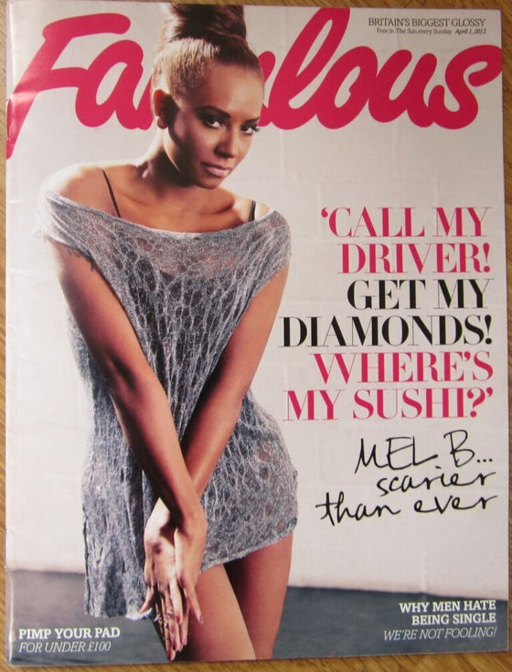 Fabulous magazine - Mel B Spice Girls cover - Keeley Hawes (1 April 2012)