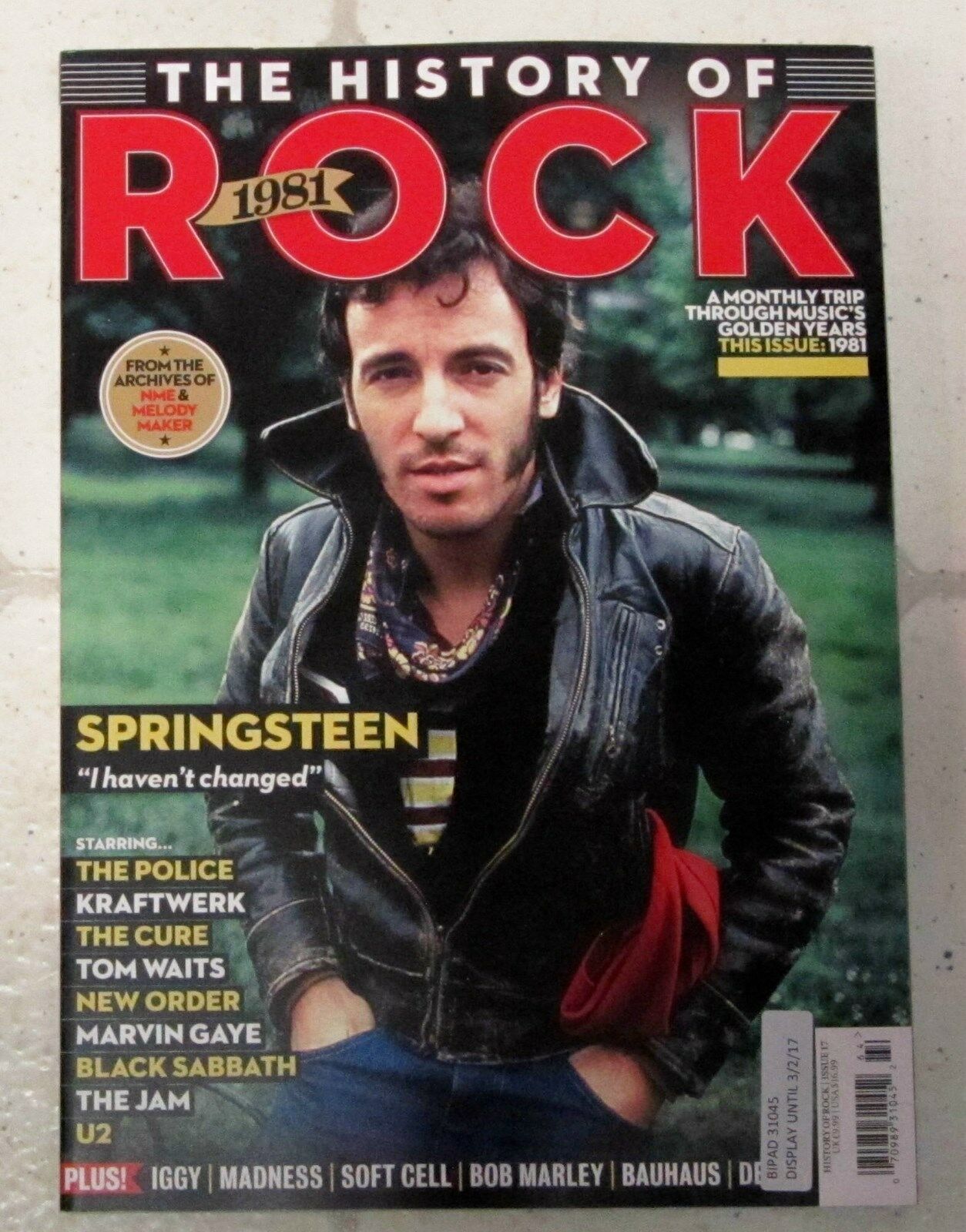 Bruce Springsteen Red Rocks 1981 HISTORY OF ROCK 1981 Issue No 17 BRUCE SPRINGSTEEN Kraftwerk CURE New ...