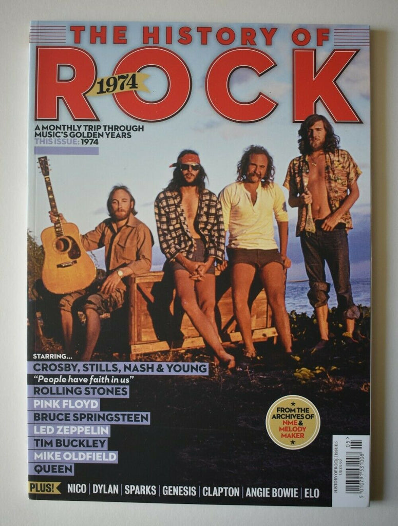THE HISTORY OF ROCK MAGAZINE 1974 CROSBY STILLS NASH AND YOUNG - QUEEN