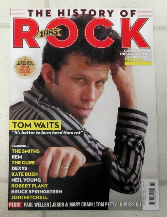 HISTORY OF ROCK 1985 Issue Tom Waits THE CURE Robert Plant JONI MITCHELL