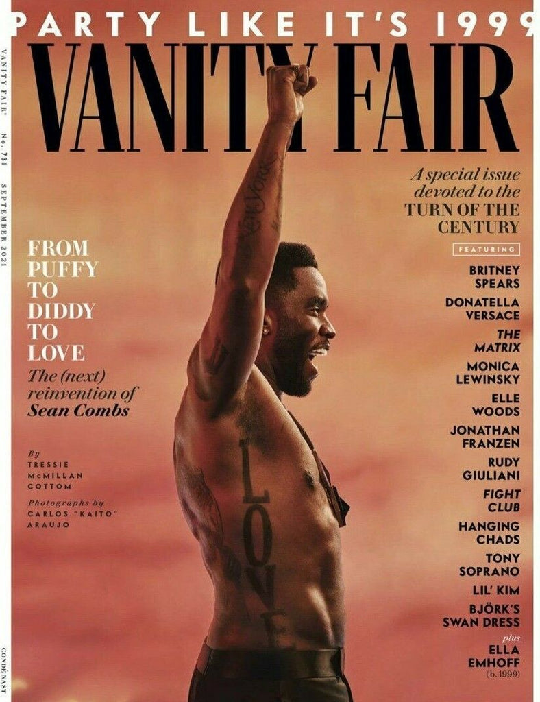 Puff Magazine UK Vanity Fair Magazine P Diddy Puff Daddy Sean Combs September 2021 ...