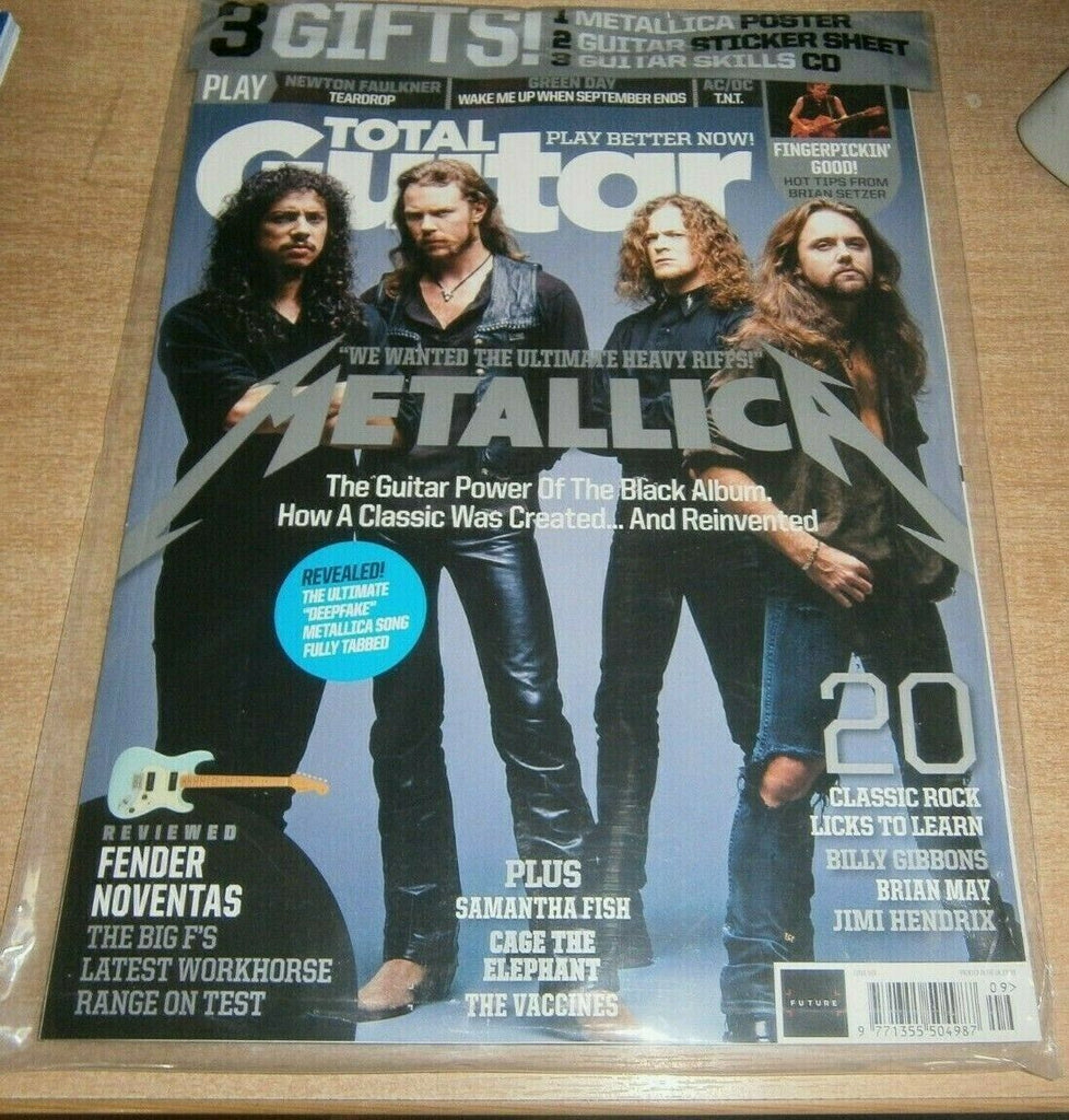 Total Guitar magazine #349 Sep 2021 Metallica + Poster & FREE GIFTS - Brian May