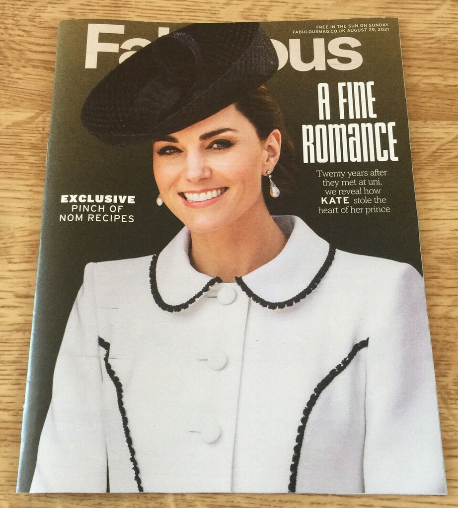 Kate Middleton Prince William Special UK Fabulous Magazine 29th August 2021