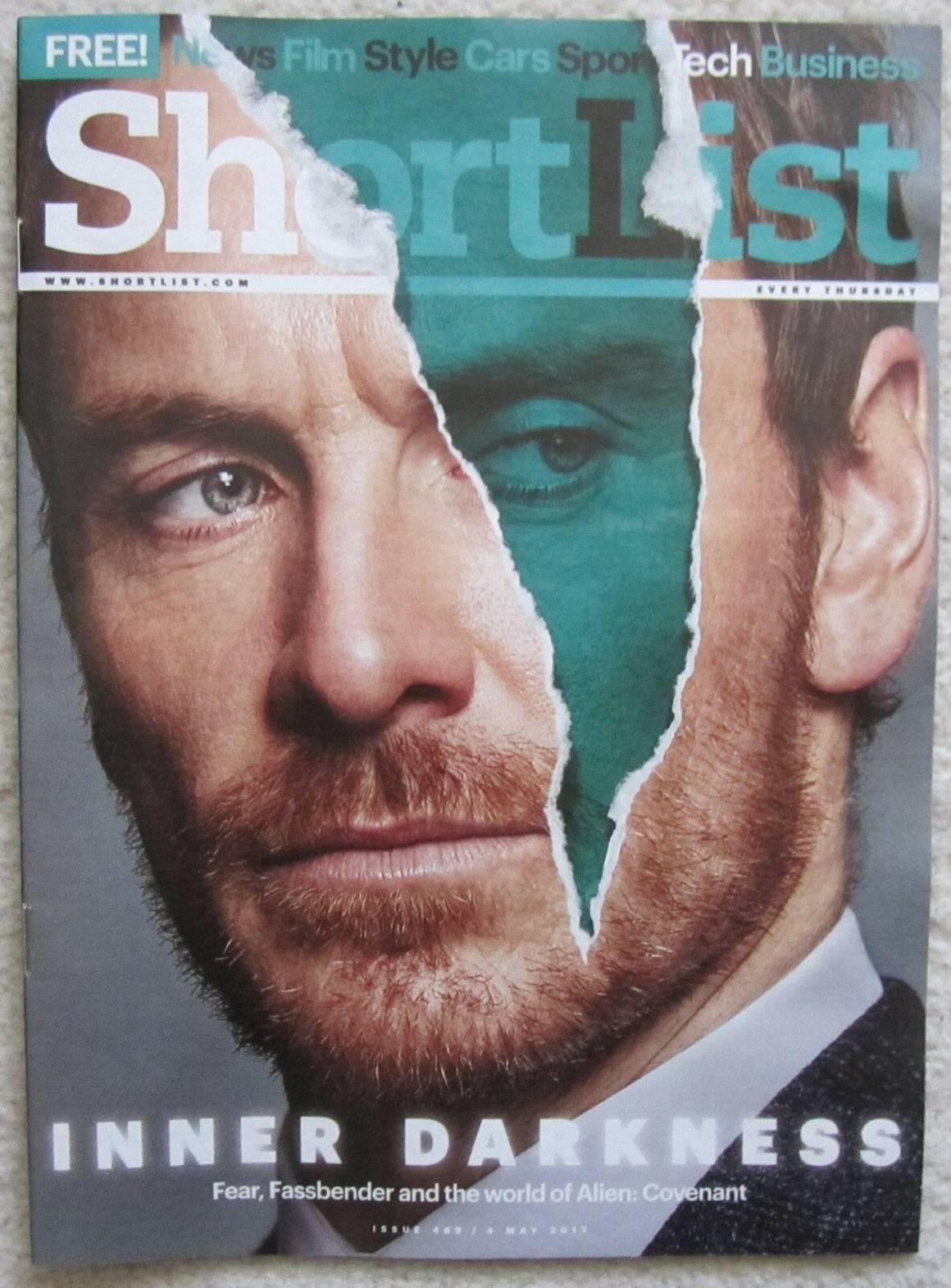 Michael Fassbender - Tim Key Shortlist magazine – 4 May 2017