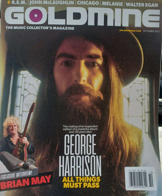 GEORGE HARRISON - BRIAN MAY - QUEEN - GOLDMINE MAGAZINE - OCTOBER 2021
