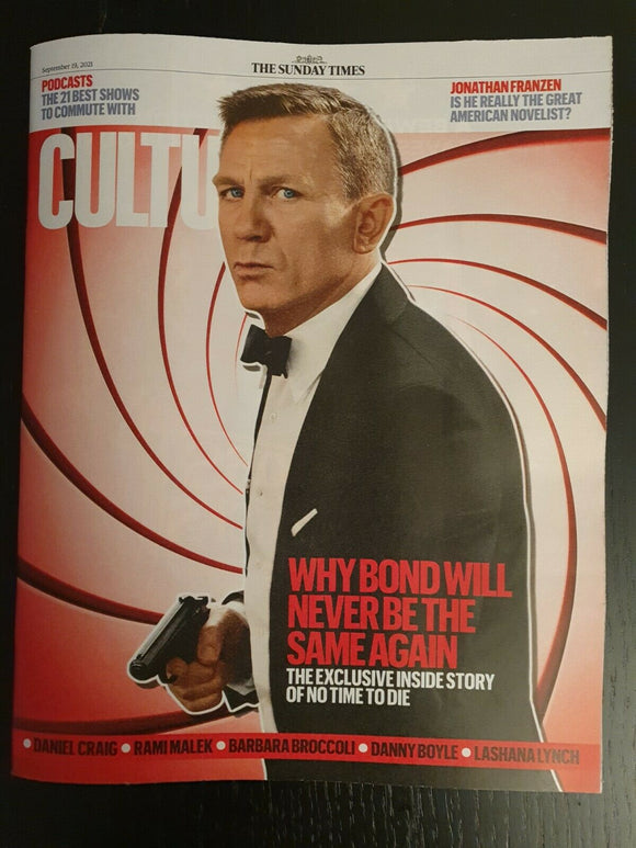 James Bond No Time To Die UK Culture Magazine 19/09/21 Daniel Craig Rami Malek