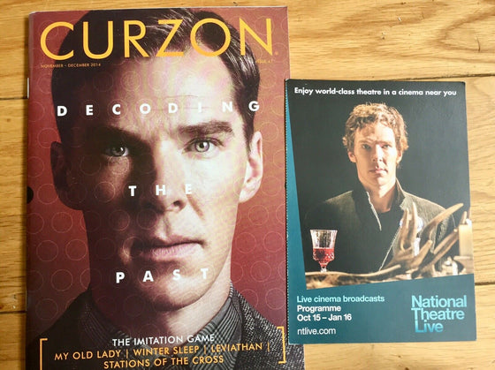 BENEDICT CUMBERBATCH Imitation Game PHOTO COVER CURZON MAGAZINE NOVEMBER 2014