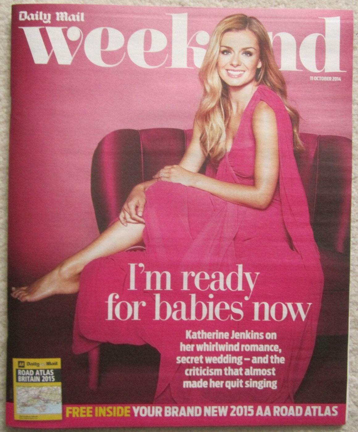 Katherine Jenkins - Daily Mail Weekend magazine – 11 October 2014
