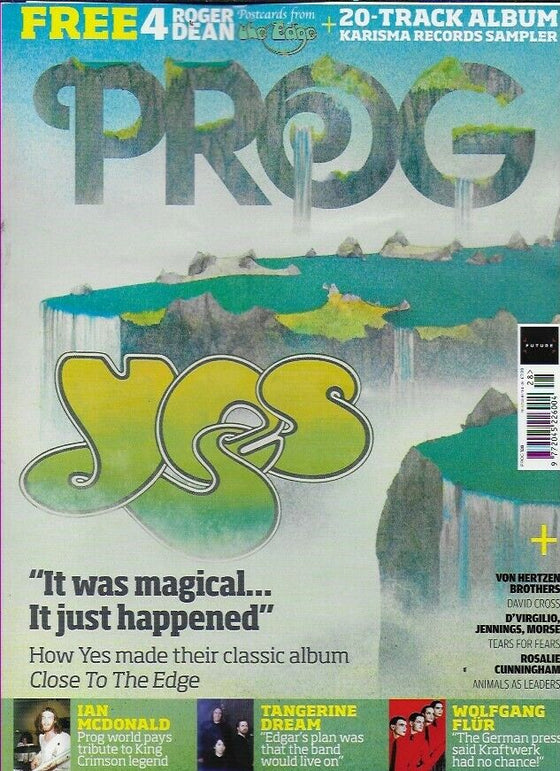 PROG MAGAZINE- Issue 128 YES - Close To The Edge & Free Roger Dean Postcards
