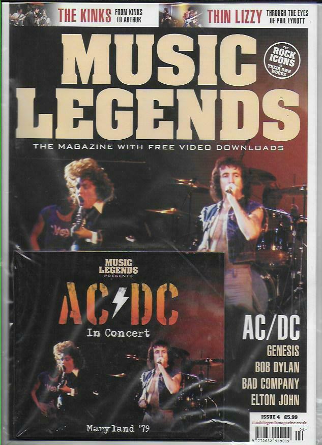 MUSIC LEGENDS MAGAZINE - ISSUE 4 AC/DC + In Concert CD