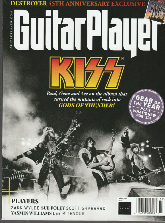 Guitar Player January 2022 Kiss Destroyer 45th Anniversary Exclusive