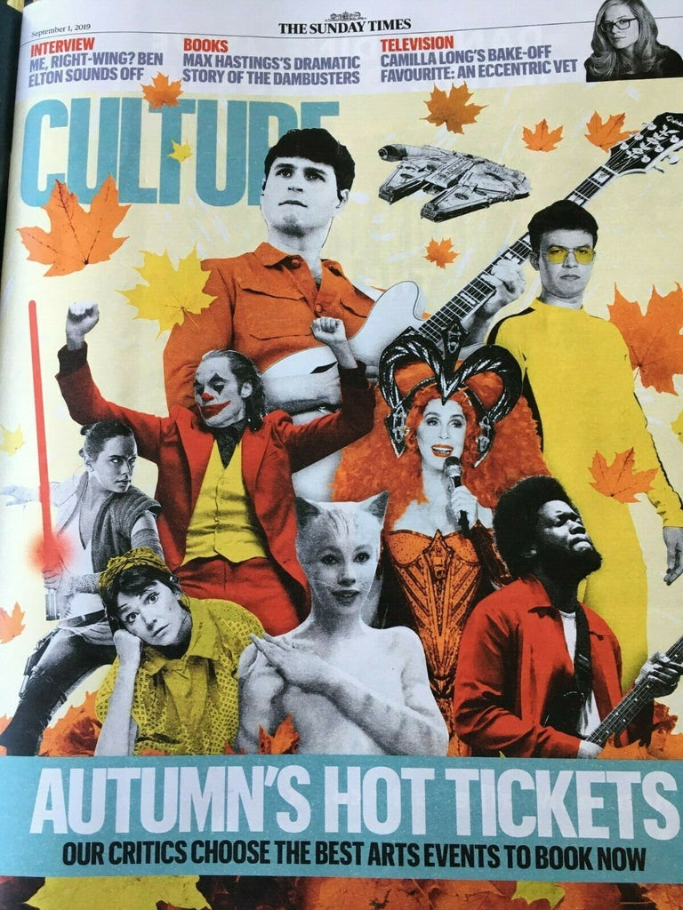 UK CULTURE magazine 1 Sept 2019: CHER Tom Burke MARTIN FREEMAN Kano