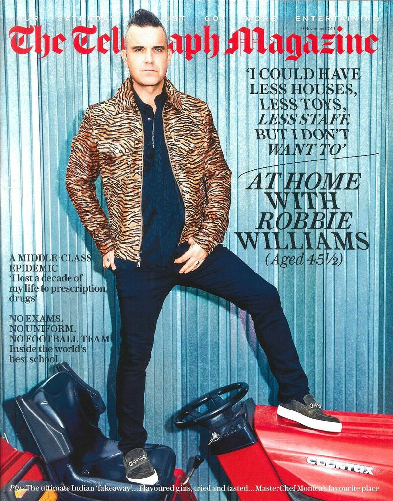 UK Telegraph Magazine November 2019: ROBBIE WILLIAMS COVER & FEATURE Take That
