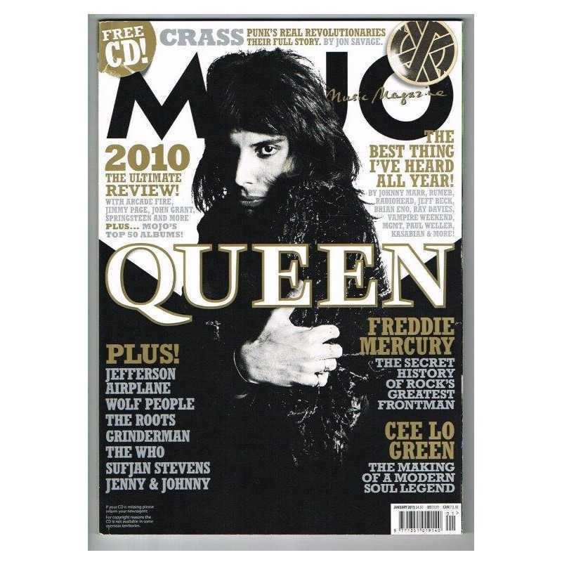 Mojo Magazine #206 January 2011 Queen Freddie Mercury