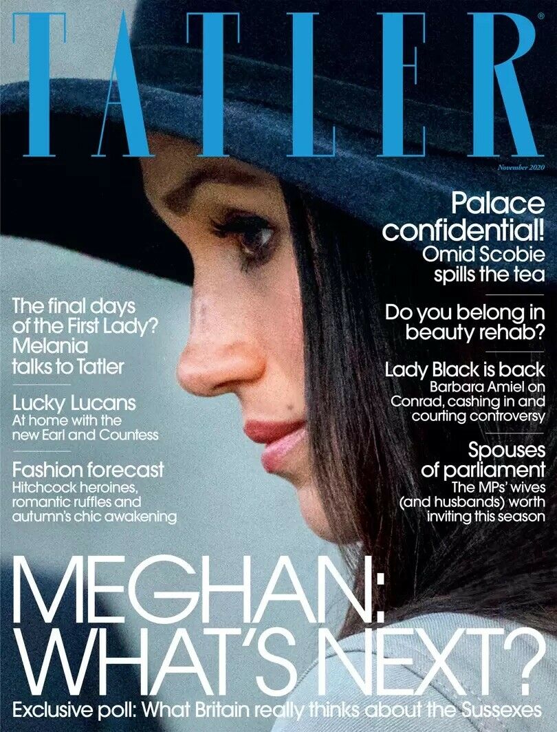 UK Tatler Magazine November 2020: MEGHAN MARKLE Melania Trump