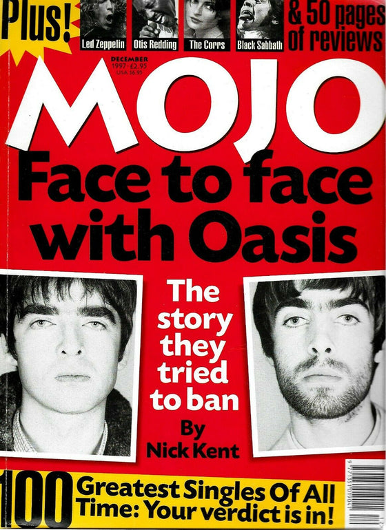 Mojo Magazine December 1997 - Oasis Led Zeppelin Liam Gallagher The Corrs