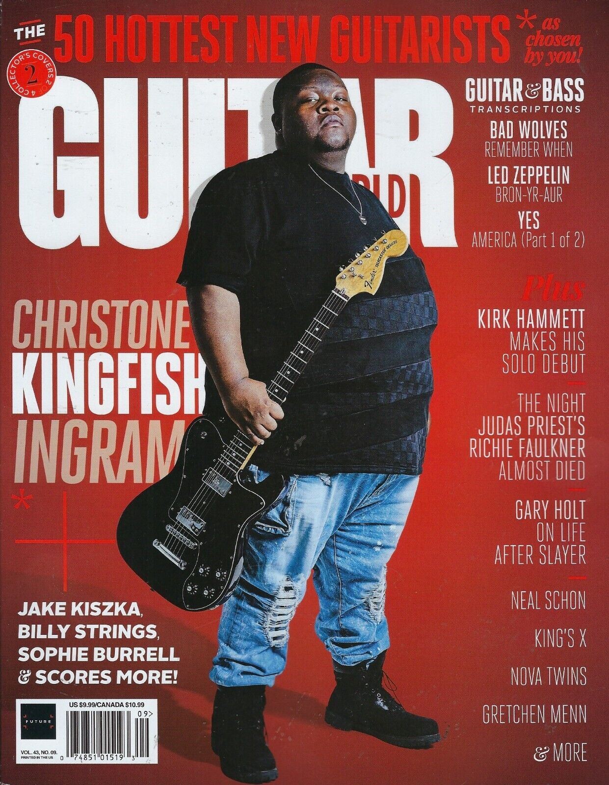 Christone Guitar World Magazine # 9 September 2022 Christone Kingfish Ingram ...