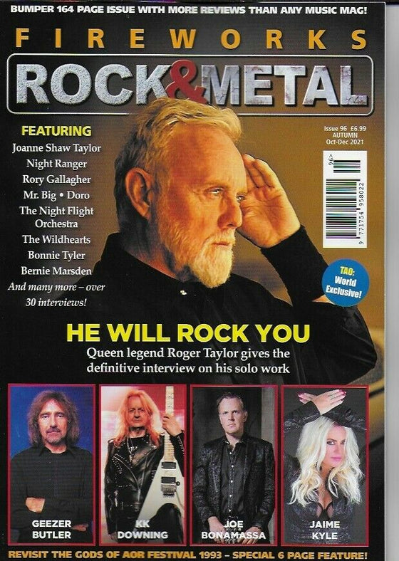 FIREWORKS MAGAZINE -Issue 96 Roger Taylor Queen Definitive Interview