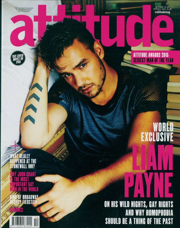 ATTITUDE MAGAZINE OCTOBER 2015 LIAM PAYNE ONE DIRECTION PHOTO INTERVIEW COVER 2