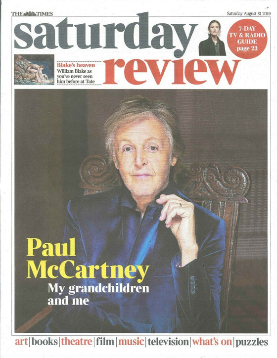 UK Times Review August 2019: PAUL MCCARTNEY The Beatles COVER & FEATURE