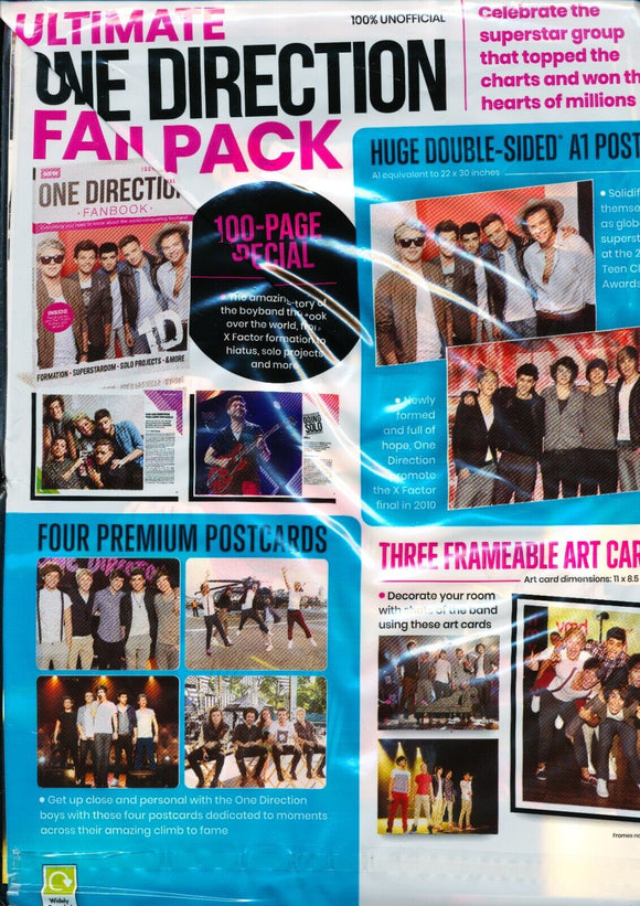 One Direction Fan Pack Magazine 10 Free Gifts Brand New Sealed